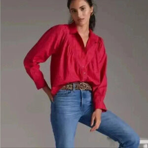 Anthropologie |  Pilcro Laceback Blouse